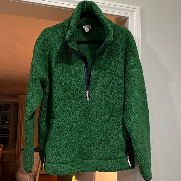 Jcrew green fleece